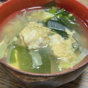 わかめと卵の中華スープ✧˖°